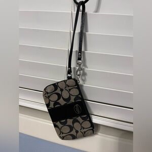 Vintage Coach Signature Wrist Wallet